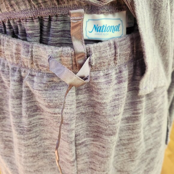 NWT - NATIONAL SINCE 1952 Heathered Lavender Lounge Set - Picture 3 of 9